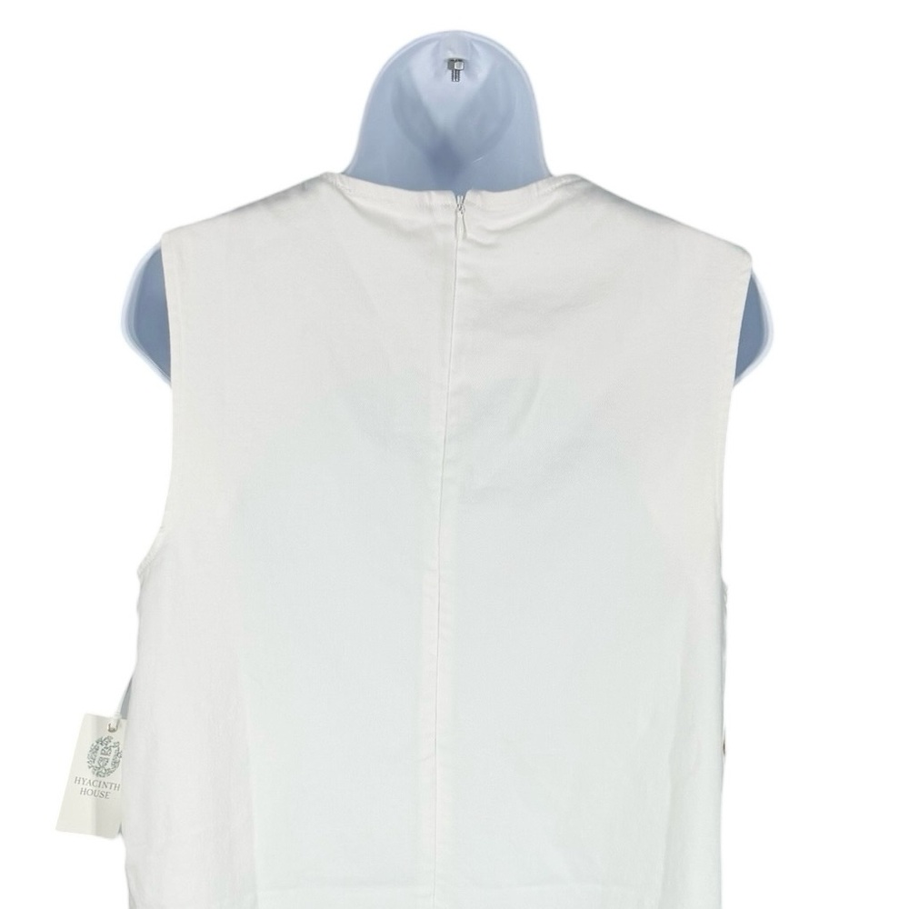 Tuckernuck Hyacinth House Bitsy Twill Mini Swing Dress White NWT Size L - Picture 7 of 12
